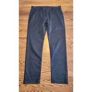 Proof Pants Mens Sz 38 Navy Blue Nomad Slim Commute Office Work Stretch Athletic